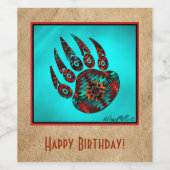 トライバルベアープワインラベル ワインラベル (シングルラベル)