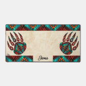 トライバルベアーポー デスクマット (正面)