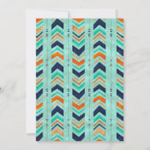 トライバルベビーシャワー招待状ボホ招待状ボーイ 招待状 (裏面)