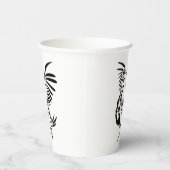 トライバルペリカンアート 紙コップ (右)