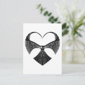 トライバルホークバレンタインデーハートポストカー シーズンポストカード (スタンド正面)