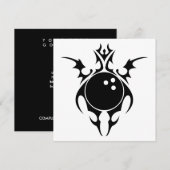 トライバルボウリングボール 招待状 (正面/裏面)