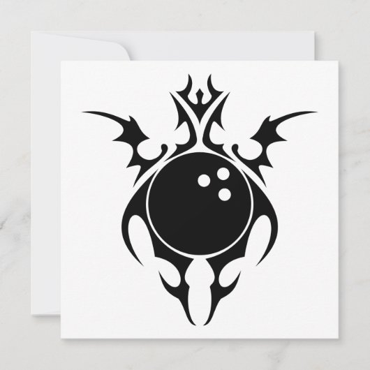 トライバルボウリングボール 招待状 (正面)