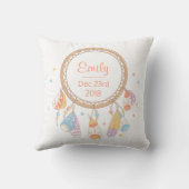 トライバルボホドリームキャッチャー新生児キープサケ クッション (裏面)