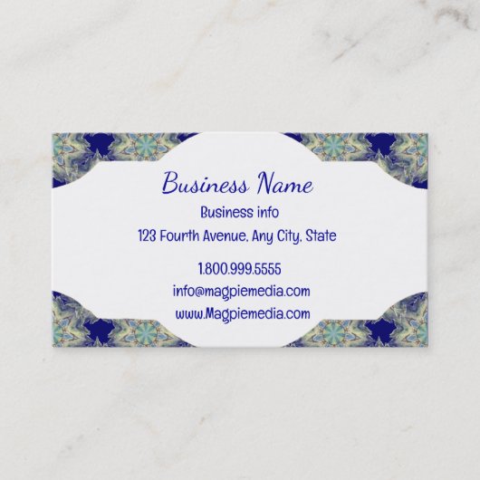 トライバルボホパターンクラシック 名刺 (正面)