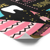 トライバルボホWIldワンウッドランドファースト誕生日サイン ポスター (角)