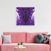 トライバルマオリデザインモダンアート キャンバスプリント (インサイチュ (リビング))