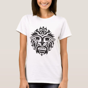 トライバルマスク – 女性用基本Tシャツ Tシャツ
