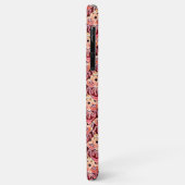 トライバルマルーン、白とタンのiPhoneケース Case-Mate iPhoneケース (裏面/左)