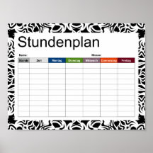 トライバルマンダラブラックタイムポスター