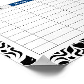 トライバルマンダラブラックタイムポスター ポスター (角)