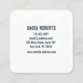 トライバルムーンタロット読み取り名刺 スクエア名刺 (裏面)