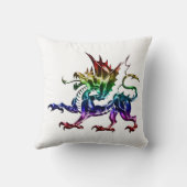 トライバルメタリックのドラゴンピロー クッション (裏面)