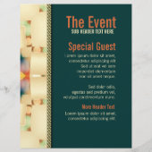 トライバルモダンサンシャインレディメイドパーティーフライヤー チラシ (裏面)