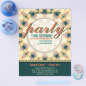 トライバルモダンサンシャインレディメイドパーティーフライヤー チラシ (シングル)