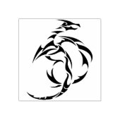 トライバルモダンドラゴンアートスタンプ ラバースタンプ (インプリント)