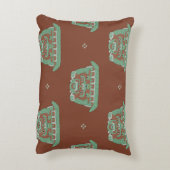 トライバルモチーフとシームレスな幾何学的パターン。H アクセントクッション (裏面(縦))