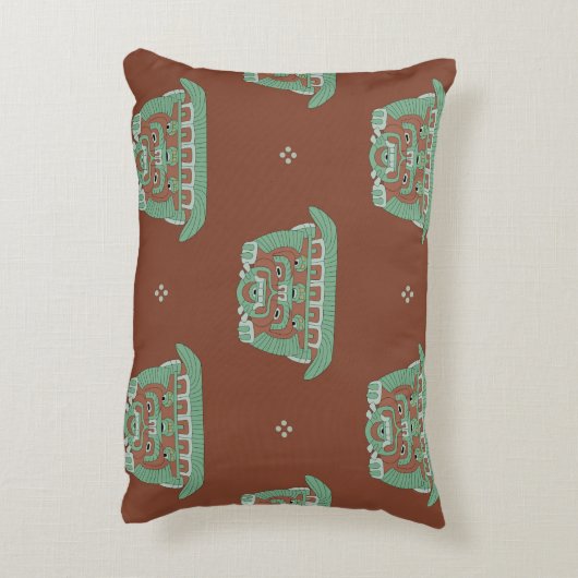 トライバルモチーフとシームレスな幾何学的パターン。H アクセントクッション (裏面(縦))