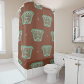 トライバルモチーフとシームレスな幾何学的パターン。H シャワーカーテン (インサイチュ)