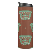 トライバルモチーフとシームレスな幾何学的パターン。H タンブラー (回転右)