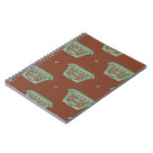 トライバルモチーフとシームレスな幾何学的パターン。H ノートブック (左側)