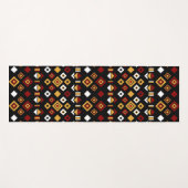 トライバルモノクロ六角 ヨガマット (正面(横))