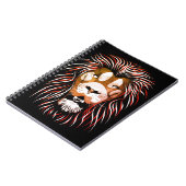 トライバルライオン顔 ノートブック (左側)