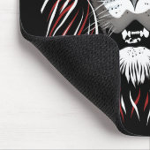 トライバルライオン顔 マウスパッド (コーナー)