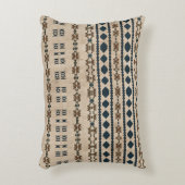 トライバルラストブルーマッドクロス装飾用クッション アクセントクッション (正面(垂直))