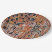 トライバルランドアース紙プレート9" ペーパープレート (アングル)