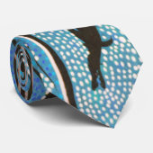 トライバルランドブルーアボリジナル ネクタイ (ロール)