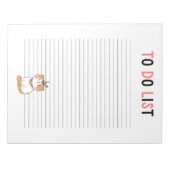 トライバルリスト子猫 ノートパッド (正面)