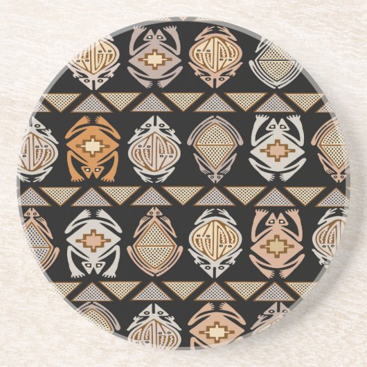 トライバルリープカエル コースター (正面)