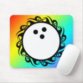 トライバルレインボーボーリング マウスパッド (マウス)