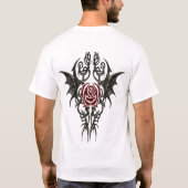 トライバルローズエンブレム Tシャツ (裏面)