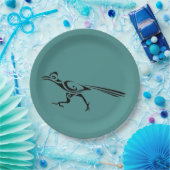 トライバルロードランナーシルエット ペーパープレート (パーティー)