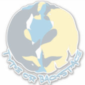 トライバルワイルドライフアートシールパーソナライズされたデカール シール (正面)