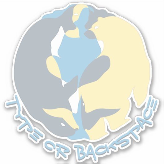 トライバルワイルドライフアートシールパーソナライズされたデカール シール (正面)