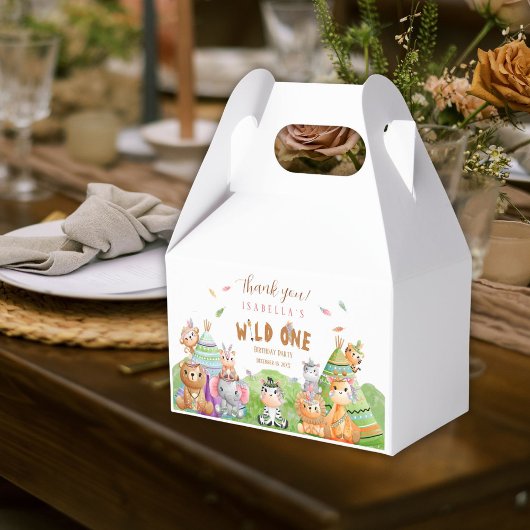 トライバルワイルドワンサファリウッドランド誕生日 フェイバーボックス