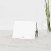 トライバルワイルドワンベイビーシャワーありがとうご注意 サンキューカード (裏面)