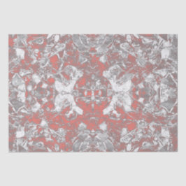 トライバルヴィンテージアートグレーコーラルピンクテクスチャデザイン 薄葉紙