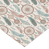 トライバル伝統的テキスタイルのドリームキャッチャーデザイン ロングテーブルランナー (コーナー)