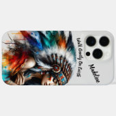 トライバル伝統 伝統的 Case-Mate iPhoneケース (裏面 (横))