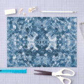 トライバル先住民アートホワイトダーククラシックデザイン 薄葉紙 (クラフト)