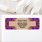 トライバル差出人住所ラベル ラベル (インサイチュ)