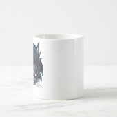 トライバル怒スタイル猫 コーヒーマグカップ (中央)