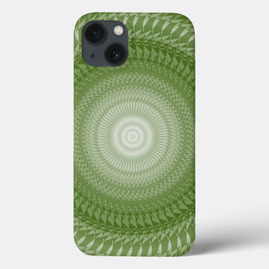 トライバル柄ののこぎり文様の曼荼羅 Case-Mate iPhoneケース (裏面)