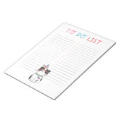 トライバル猫をリストする ノートパッド (アングル)