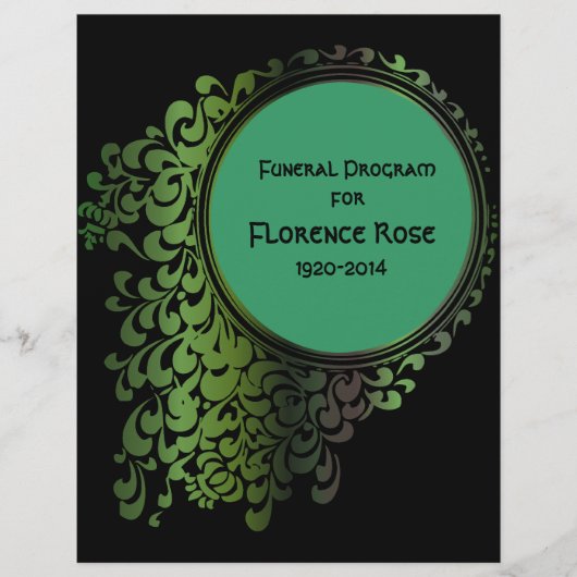 トライバル異教のケルト葬儀プログラムPg 1-2 (正面)