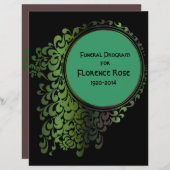 トライバル異教のケルト葬儀プログラムPg 1-2 (正面/裏面)